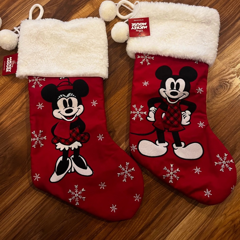 Disney Mickey and minie Christmas stocking